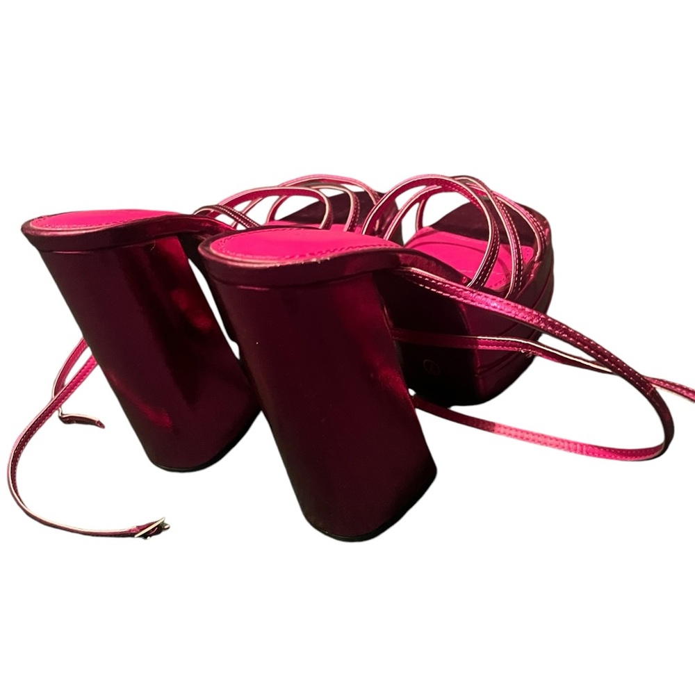Elegant Pink Platform Sandals